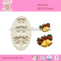 Chirstmas cake mould, jingle bell silicone cake mould
